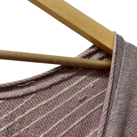 Anthropologie Akemi + Kin Onora Peacock Embroidered Sweater Top Size L Pink - Picture 3 of 9